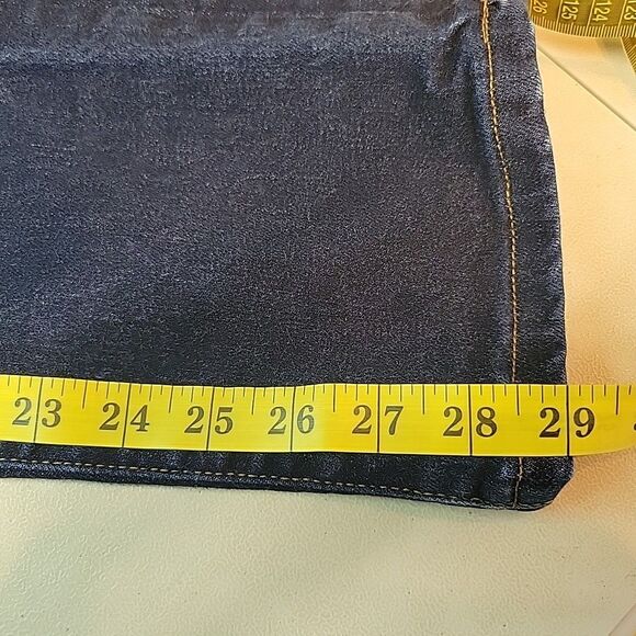 Lands' End Mens Jeans Square Rigger Size 32x29 Straight Leg Dark Blue Denim - Picture 11 of 12